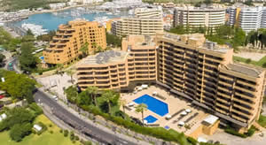 Ariel view of the Dom Pedro Portobello Aparthotel - Vilamoura - Algarve