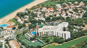 ariel view of the dona filipa hotel