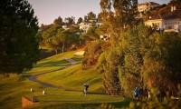 teeing off on La Cala Asia